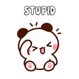 Stupid · Little Bear sticker from Express Yourself