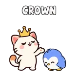 Crown · Kitten Club sticker from Express Yourself