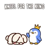 Kneeling for the King · Pocket Friends sticker from Express Yourself