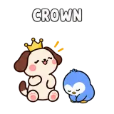 Crown · Puppy Pals sticker from Express Yourself