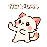 NO DEAL · Kitten Club sticker from Express Yourself