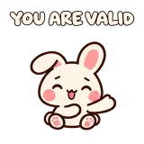 YOU ARE VALID · Pocket Friends sticker from Express Yourself