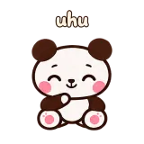 uhu · Little Bear sticker from Chat Signs