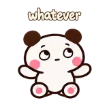 whatever · Little Bear sticker from Chat Signs