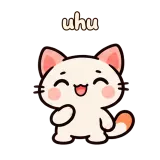 uhu · Kitten Club sticker from Chat Signs