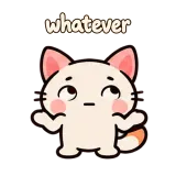whatever · Kitten Club sticker from Chat Signs