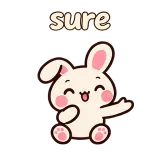 sure · Pocket Friends sticker from Chat Signs