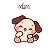 uhu · Puppy Pals sticker from Chat Signs