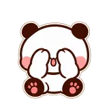 Shy Peek sticker from Bright Eyes