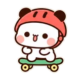 Rolling Along sticker from Little Bear Playtime