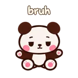 bruh · Little Bear sticker from Chat Reactions