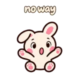 no way · Pocket Friends sticker from Chat Reactions