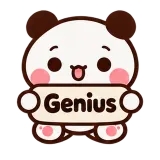 Genius · Little Bear sticker from Chat Signs