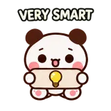 Very smart · Little Bear sticker from Chat Signs