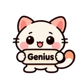 Genius · Kitten Club sticker from Chat Signs