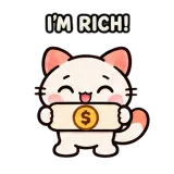 Rich · Kitten Club sticker from Chat Signs