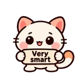 Very smart · Kitten Club sticker from Chat Signs