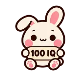 100 IQ · Pocket Friends sticker from Chat Signs