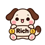Rich · Puppy Pals sticker from Chat Signs