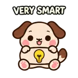 Very smart · Puppy Pals sticker from Chat Signs