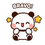 Bravo sticker from Party Time