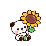 Sunflower Hug sticker from Garden Friends