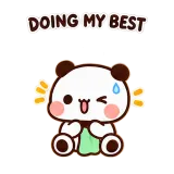 Doing My Best sticker from Little Moods