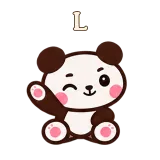 L · Little Bear sticker from Chat Reactions