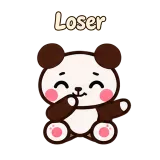 Loser · Little Bear sticker from Chat Reactions