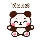 You lost · Little Bear sticker from Chat Reactions