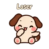 Loser · Puppy Pals sticker from Chat Reactions