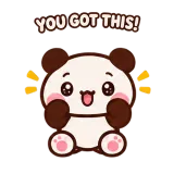 You Got This, Bear sticker from Trending Picks