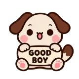 Certified Good Boy sticker from Trending Picks