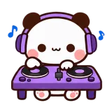 DJ Time · Little Bear sticker from Express Yourself