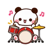 Drum Beat · Little Bear sticker from Express Yourself