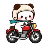 Motorbike Ride · Little Bear sticker from On the Go