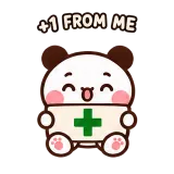 +1 · Little Bear sticker from Chat Signs