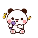 Karaoke Time · Little Bear sticker from Express Yourself