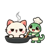You Are Cooked · Kitten Club sticker from Express Yourself