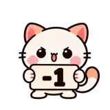 -1 · Kitten Club sticker from Chat Signs