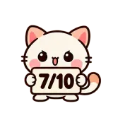 7/10 · Kitten Club sticker from Chat Signs