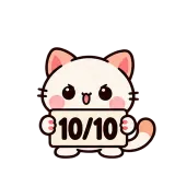10/10 · Kitten Club sticker from Chat Signs