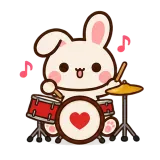 Drum Beat · Pocket Friends sticker from Express Yourself