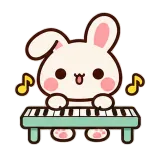 Piano Time · Pocket Friends sticker from Express Yourself