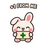 +1 · Pocket Friends sticker from Chat Signs