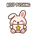 PUSH! · Pocket Friends sticker from Chat Signs