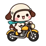 Motorbike Ride · Puppy Pals sticker from On the Go