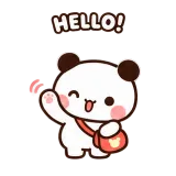 Hello Wave sticker from Hello & Replies