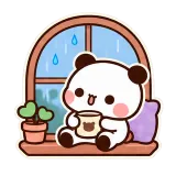 Rain Watching sticker from Cozy Days