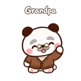 Grandpa · Little Bear sticker from Express Yourself